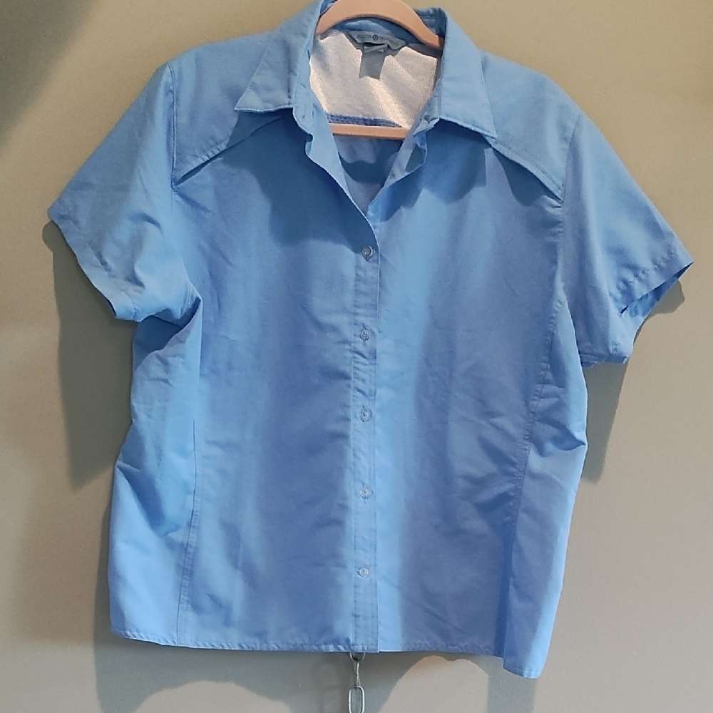 Duluth Trading Co. Blue Blouse